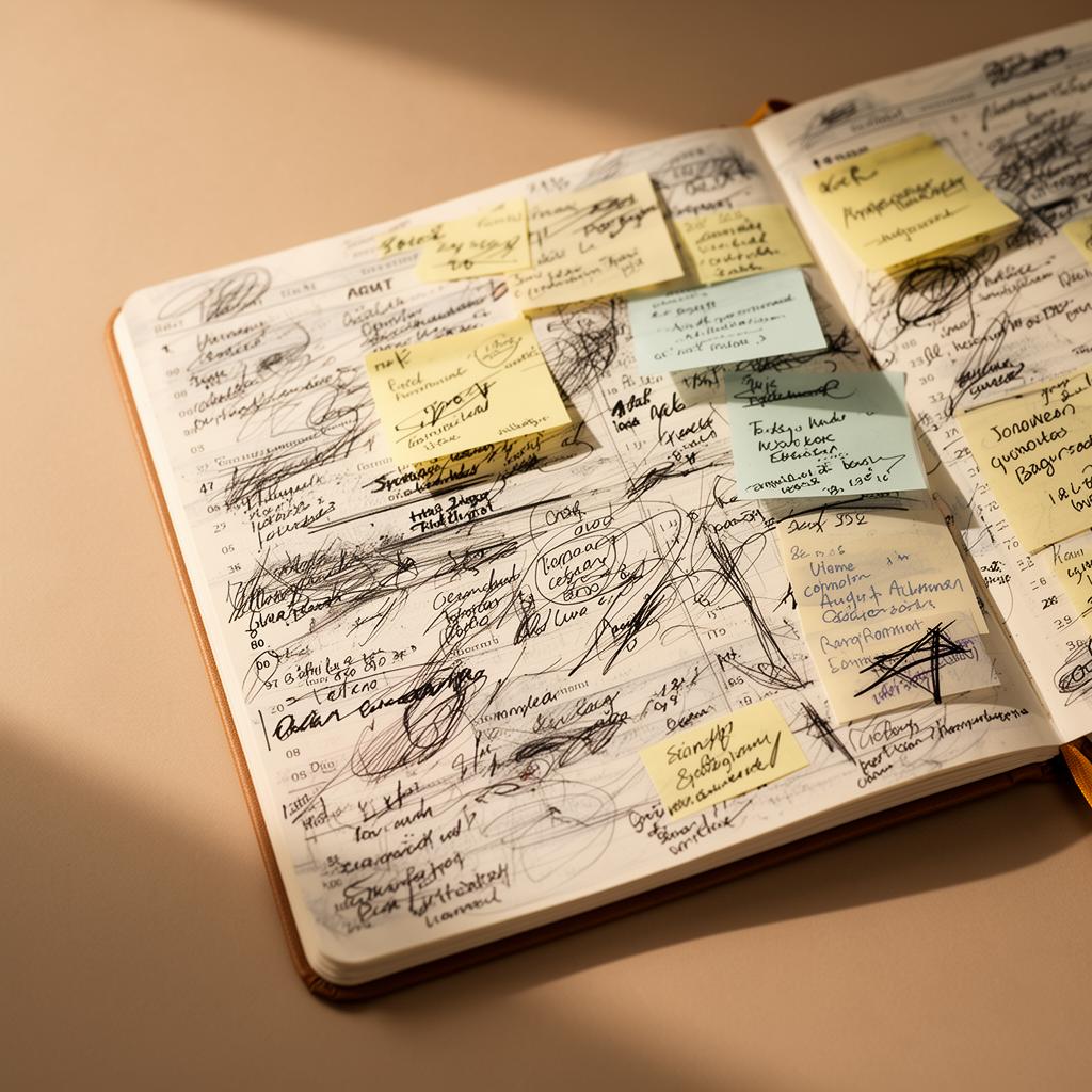 Agenda manual desorganizada